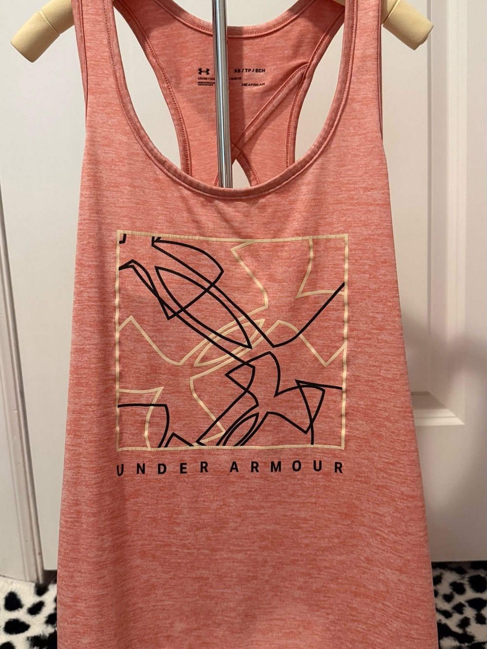 Under Armour Coral Heather Racerback Graphic Tank